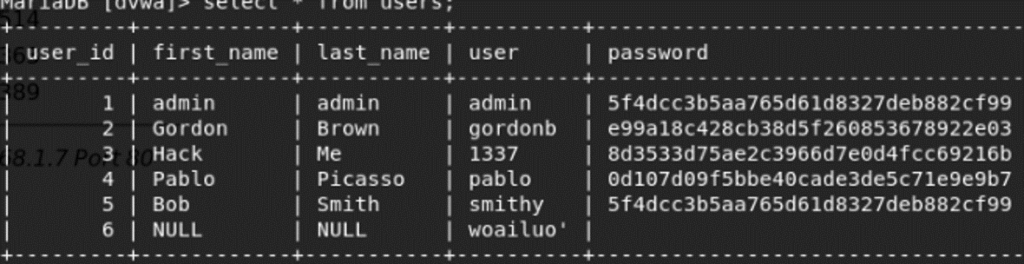 MySQL 注入类型 – Ghost Wolf Lab – Red Team